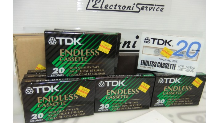 TDK EC-20S 4 tracks 20 seconds endless cassette